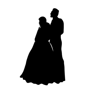 standingwedding-couples-silhouettes-black-standing-couple-194261