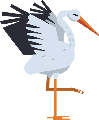 singlestork-with-difference-posture-745209