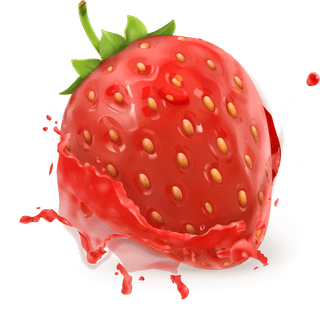 strawberryjuice-and-splash-vector-245889
