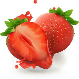 strawberryjuice-and-splash-vector-217656