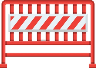 streetbarricades-guardrail-and-concrete-with-variety-design-collection-in-flat-vector-style-illustration-364457