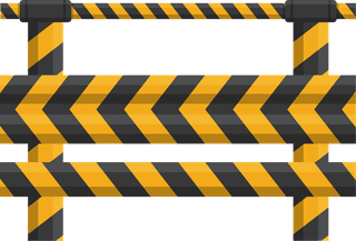 streetbarricades-guardrail-and-concrete-with-variety-design-collection-in-flat-vector-style-illustration-447051