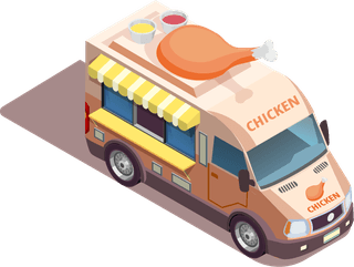 streetfood-trucks-isometric-icons-collection-199992