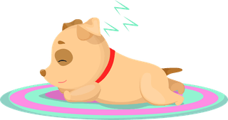 stupiddog-happy-puppy-daily-routine-cartoon-illustrations-set-375246
