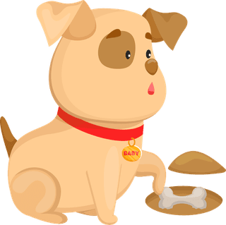 stupiddog-happy-puppy-daily-routine-cartoon-illustrations-set-334403