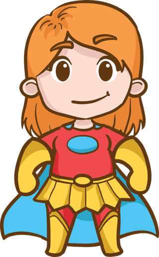 superhero-superwoman-cartoons-with-other-pos-a-transparent-background-870459