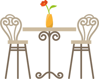 tablesand-chairs-france-icons-set-973283