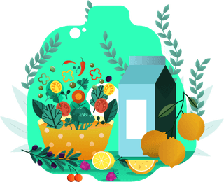 teatime-design-elements-classic-fruits-floral-sketch-726819