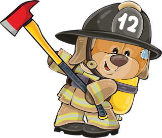 teddybear-firefighter-with-rescue-equipment-vector-416645