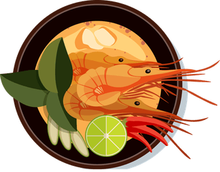 thaifood-icons-shrimp-traditional-restaurant-cooking-menu-vector-illustration-53684