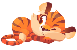 tigercute-baby-tiger-character-different-poses-vector-set-cartoon-chat-bot-827576
