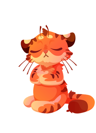 tigercute-baby-tiger-character-different-poses-vector-set-cartoon-chat-bot-823097