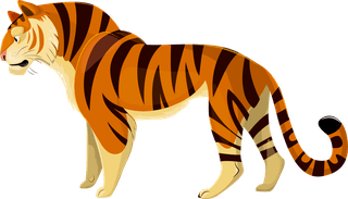 tigerfeline-species-icons-tiger-lion-leopard-panther-sketch-168441