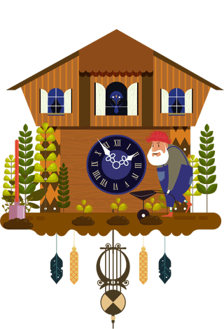 timepiecehanging-clock-templates-collection-classical-cottage-decor-2516