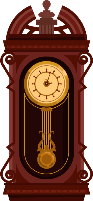 timepiecehanging-clocks-templates-collection-elegant-retro-decor-575556