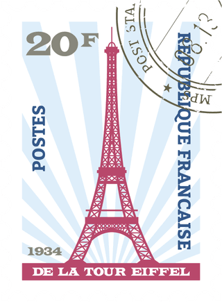 towerpostage-stamps-template-vector-932971