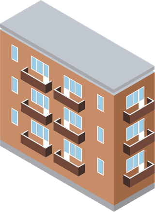 townhousebuilding-icons-with-city-landscape-isometric-isolated-illustration-472523