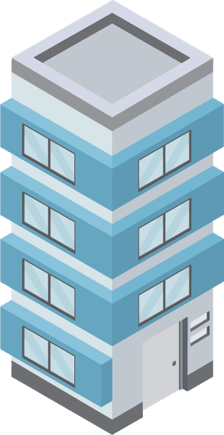 townhousebuilding-icons-with-city-landscape-isometric-isolated-illustration-685971