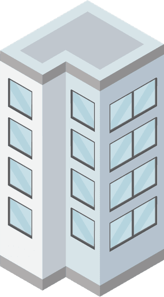 townhousebuilding-icons-with-city-landscape-isometric-isolated-illustration-774639