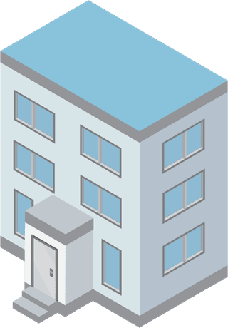 townhousebuilding-icons-with-city-landscape-isometric-isolated-illustration-628802