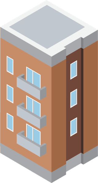 townhousebuilding-icons-with-city-landscape-isometric-isolated-illustration-480872