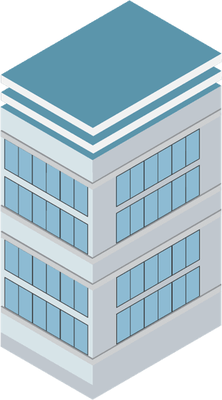 townhousebuilding-icons-with-city-landscape-isometric-isolated-illustration-711241