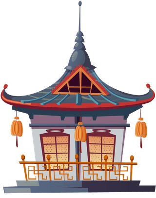 traditionalchinese-house-building-cartoon-742664