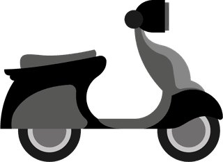 transportationscooter-flat-icon-collection-vector-elements-232177