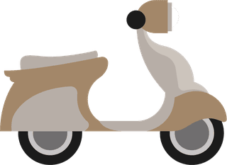 transportationscooter-flat-icon-collection-vector-elements-473021
