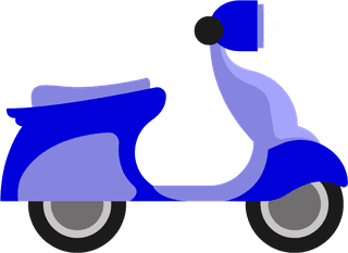 transportationscooter-flat-icon-collection-vector-elements-258093