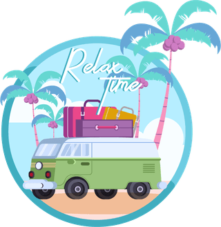 traveltags-templates-colorful-classic-vehicles-scence-decor-912136