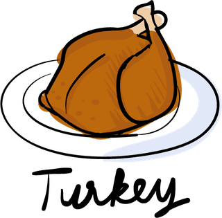 turkeydrawing-style-food-collection-904416