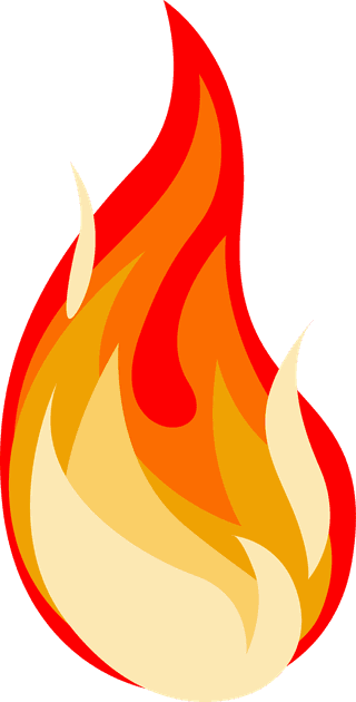 uniqueflame-cartoon-fire-flames-flat-collection-103780