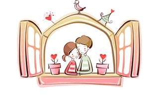 valentinecute-little-couple-vector-70449