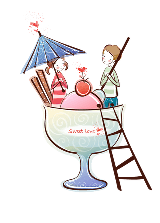 valentinecute-little-couple-vector-753833