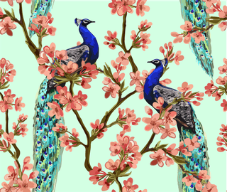 vectorbeautiful-vector-seamless-pattern-peacock-tropical-276957