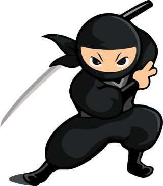 vectorblack-ninja-sets-wit-different-610703