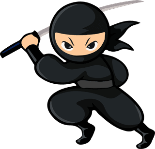 vectorblack-ninja-sets-wit-different-161699