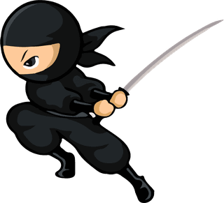 vectorblack-ninja-sets-wit-different-494435