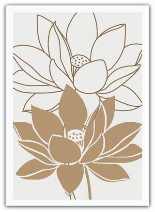 vectorbotanical-wall-art-vector-set-lotus-flower-foliage-line-art-drawing-with-abstract-shape-abstract-323306