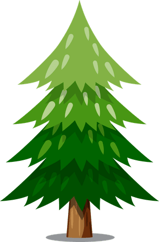 vectorchristmas-tree-isolated-with-lightbulb-stars-320286