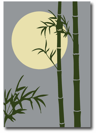 vectorgreen-with-bamboo-trunks-silhouettes-309566