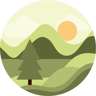 vectorillustration-landscape-and-nature-circular-flat-style-icon-536765