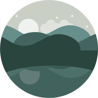 vectorillustration-landscape-and-nature-circular-flat-style-icon-997444