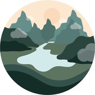 vectorillustration-landscape-and-nature-circular-flat-style-icon-320853
