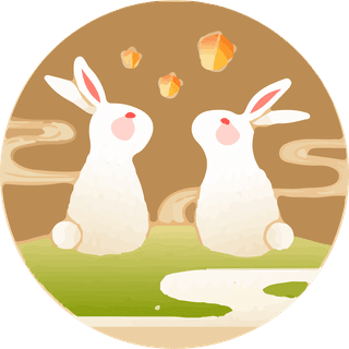 vectorjade-rabbits-enjoying-pomelo-sky-lanterns-4387