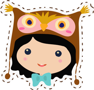 vectorkawaii-girls-animals-hats-cute-emoticon-922747