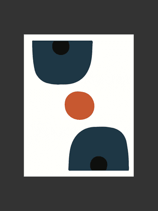 vectorminimalist-geometrical-abstract-art-mid-century-modern-style-orange-and-blue-artwork-608715