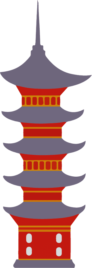 vectorof-chinese-buildings-and-temples-in-the-traditional-style-on-a-light-102583