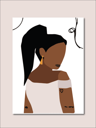 vectorof-woman-s-face-minimalist-collage-abstract-contemporary-fashion-in-a-modern-trendy-colors-653878